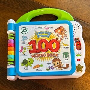 Leap Frog Learning Friends 100 Words Book English Spanish Electronic Toy